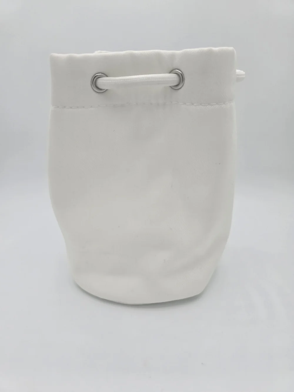 Dior White Drawstring Pouch